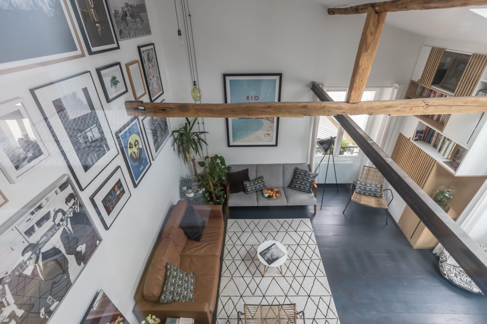 Contemporary top floor duplex
