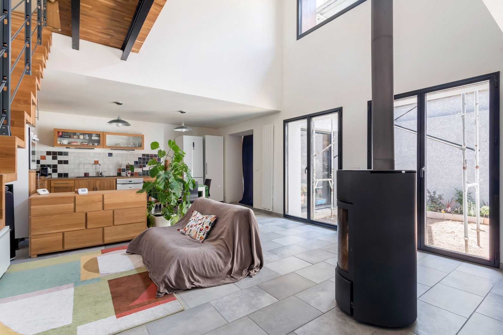 Maison-loft rénovée dans une ancienne imprimerie