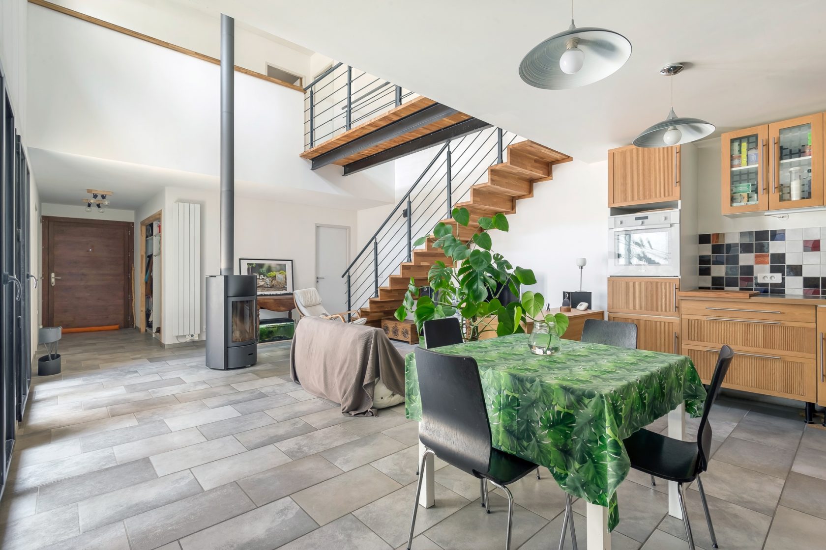 Maison-loft rénovée dans une ancienne imprimerie