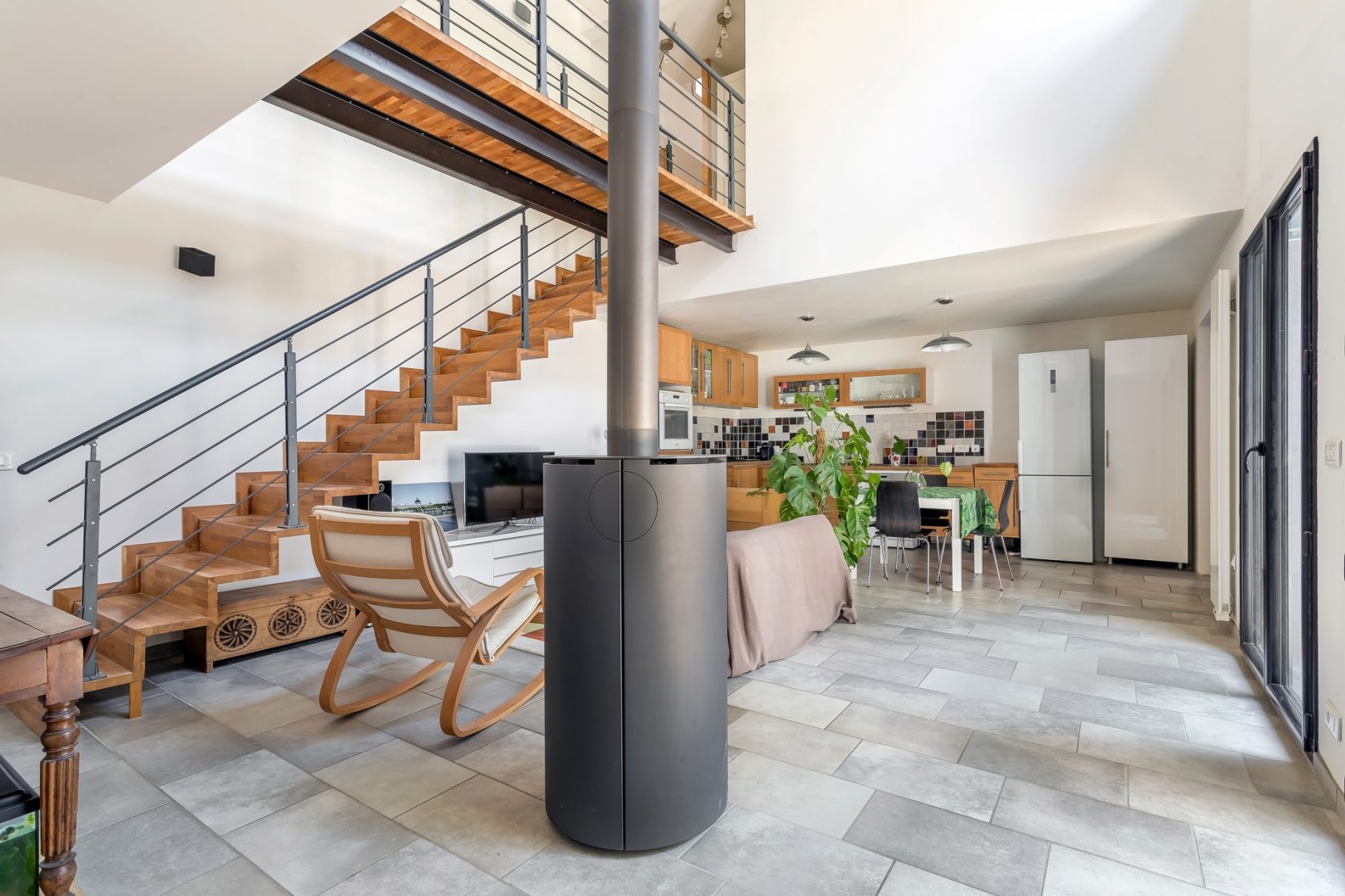 Maison-loft rénovée dans une ancienne imprimerie
