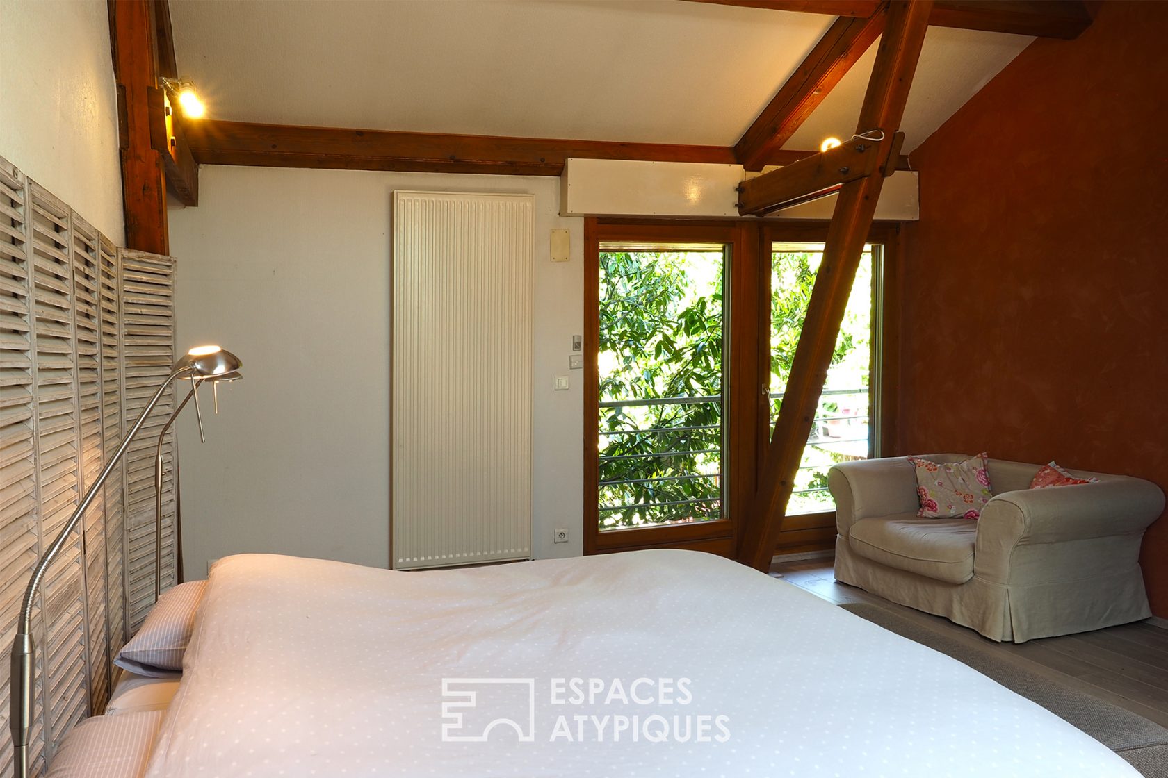 Renovated former barn and its secret garden