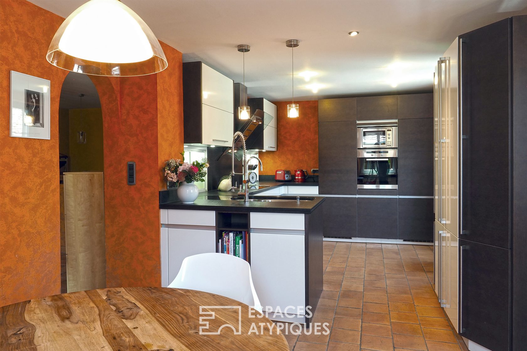 Renovated former barn and its secret garden