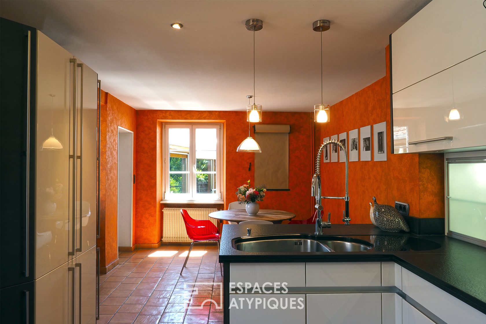 Renovated former barn and its secret garden