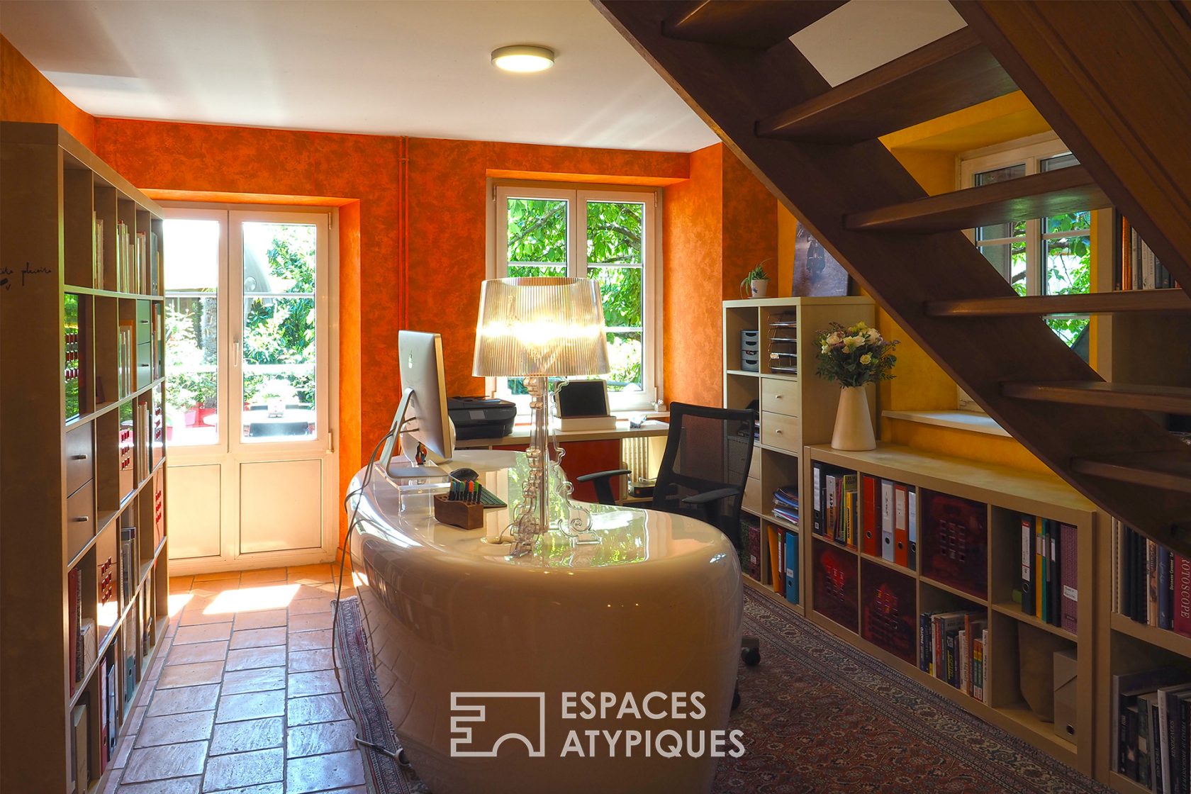 Renovated former barn and its secret garden