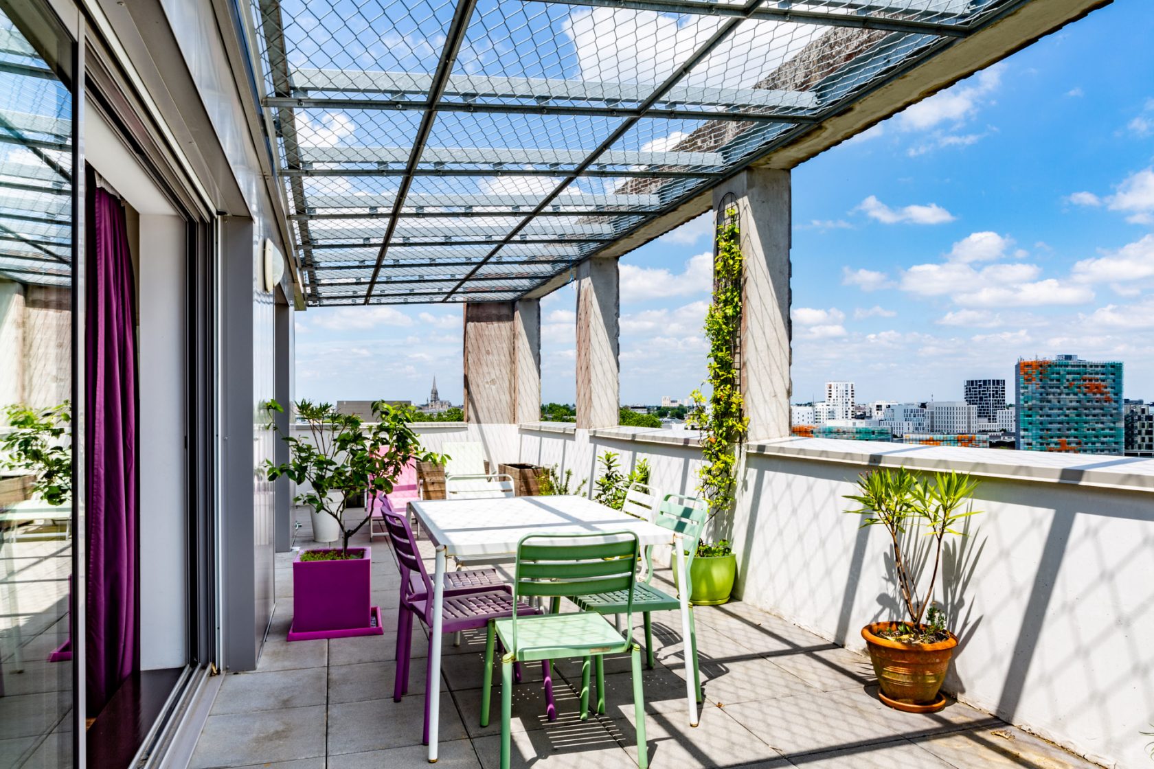 Duplex-Rooftop au dernier étage et sa terrasse panoramique