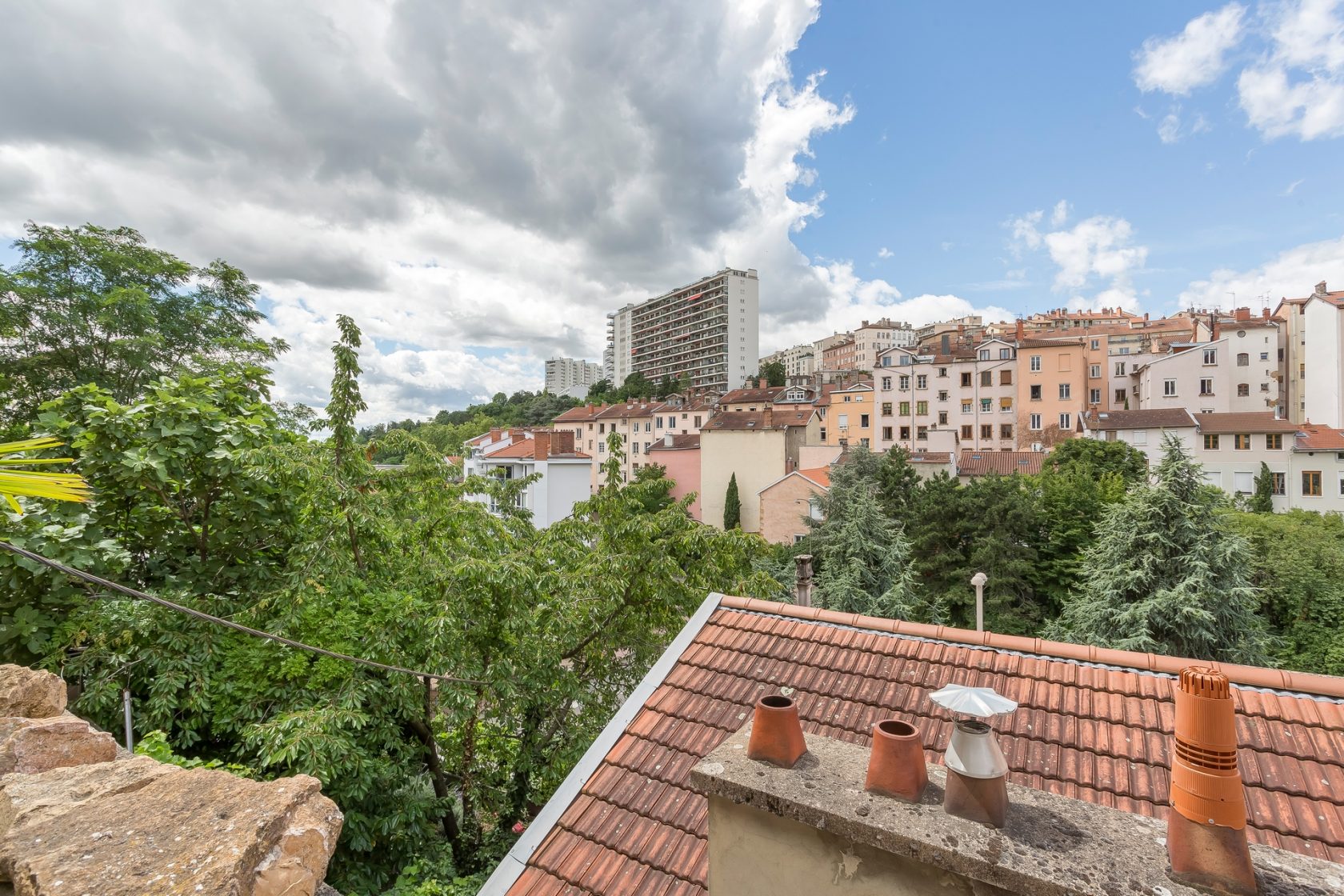 Old apartment with terrace