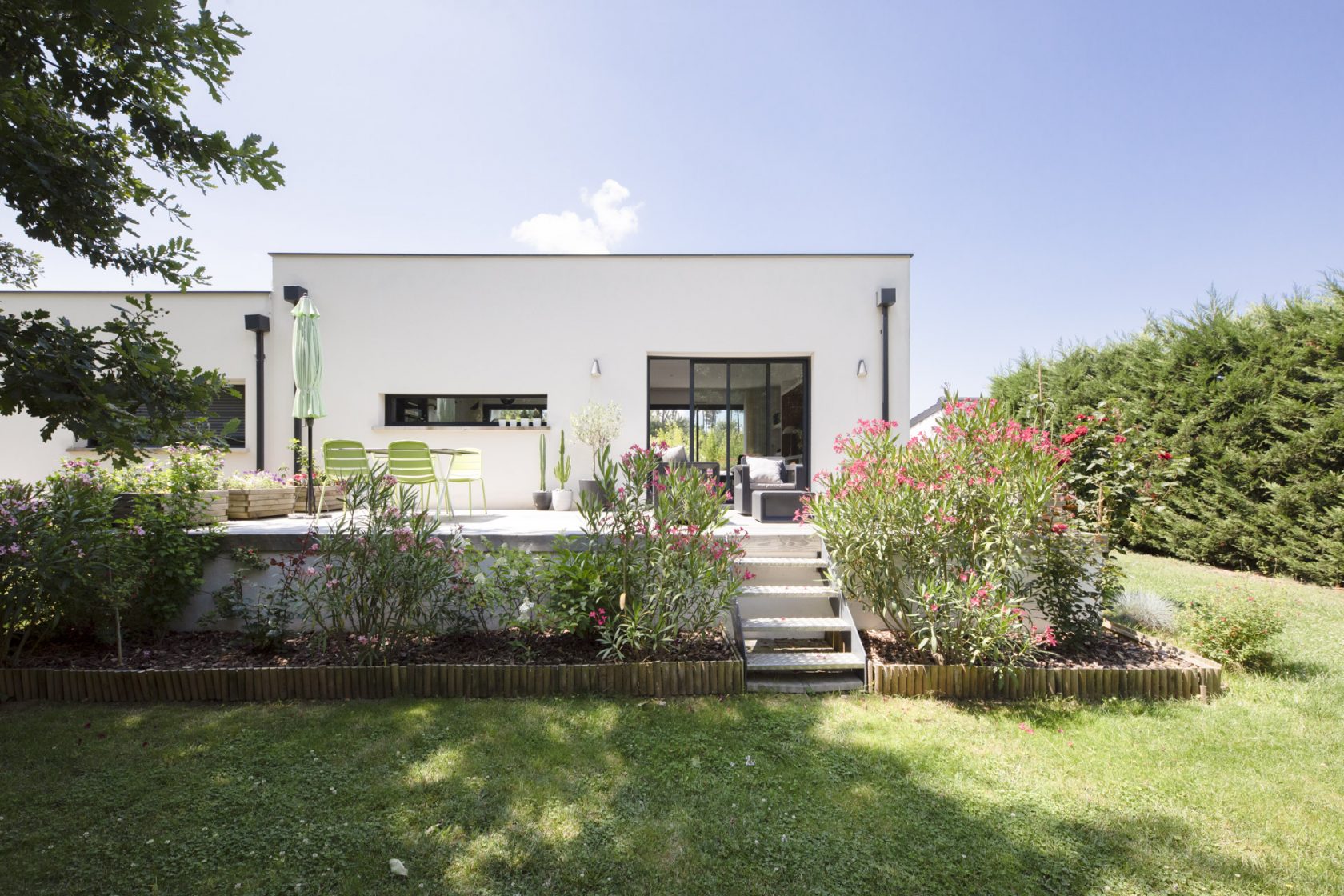 Maison d’architecte avec piscine