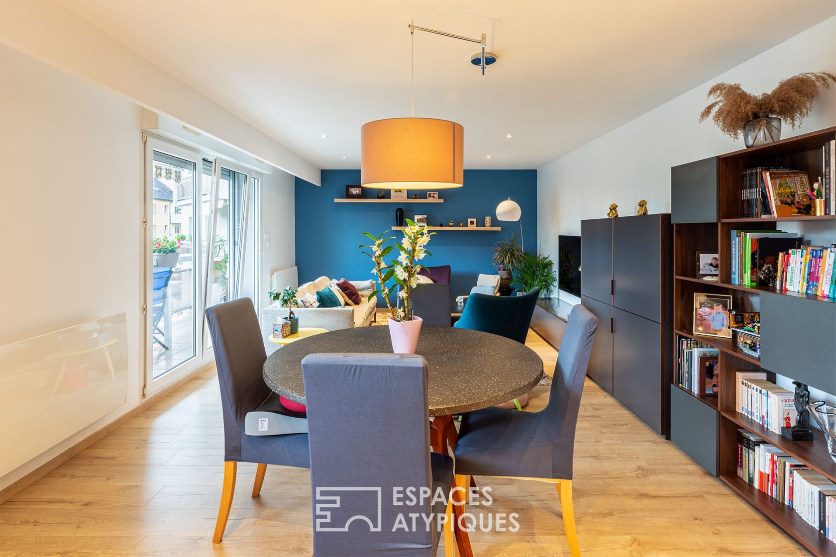 Duplex and its terraces with a view of the greenery