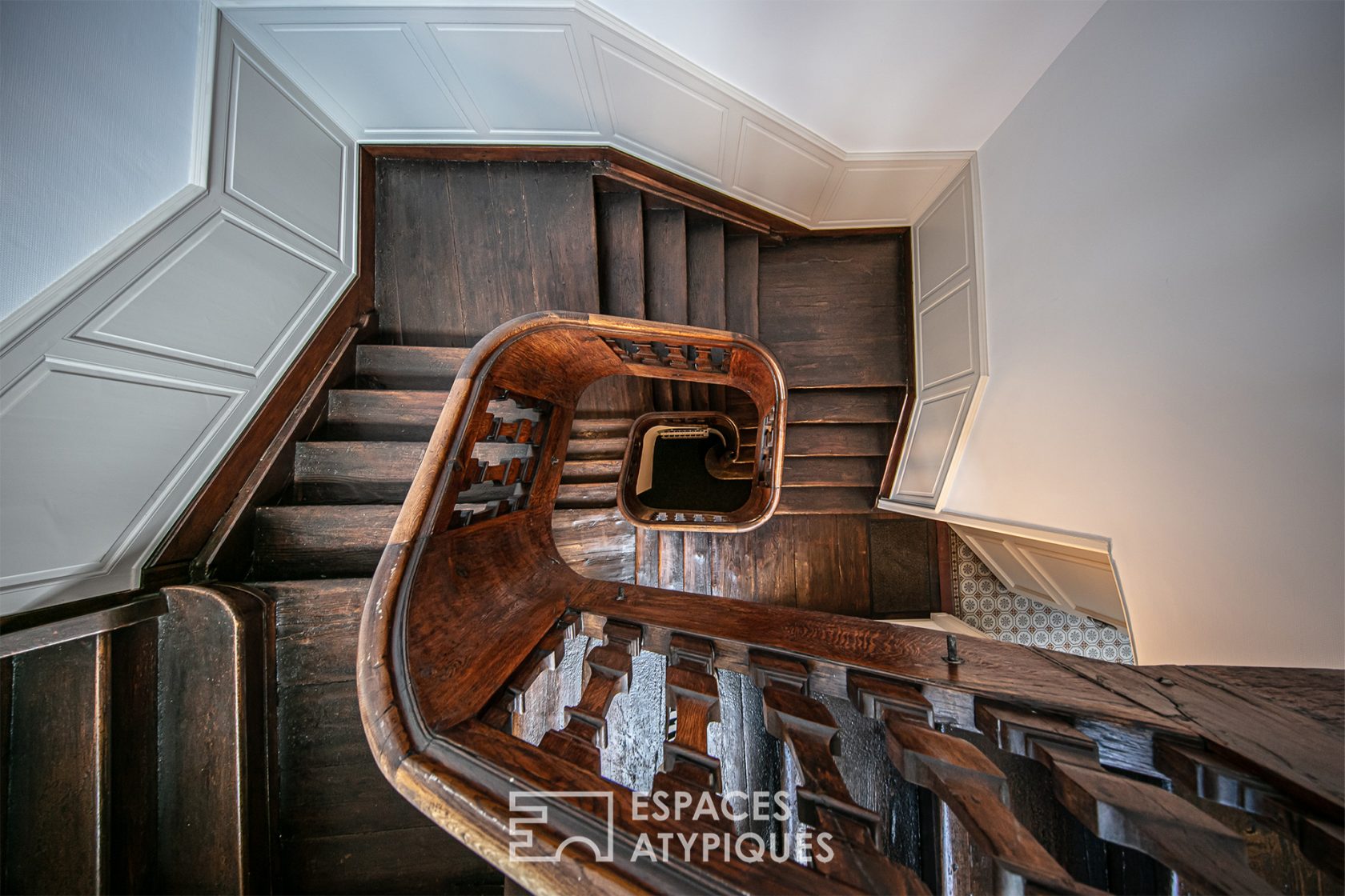 Attic with exposed roofing framework