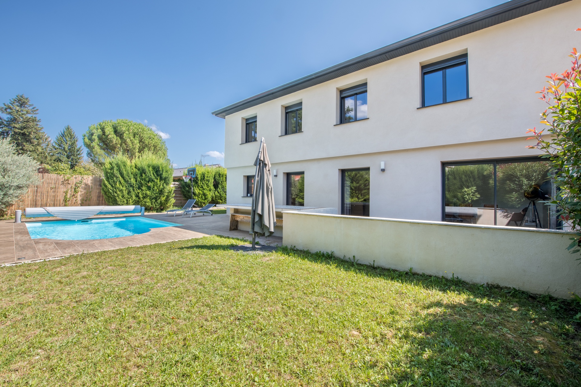 Contemporary renovation house with swimming pool