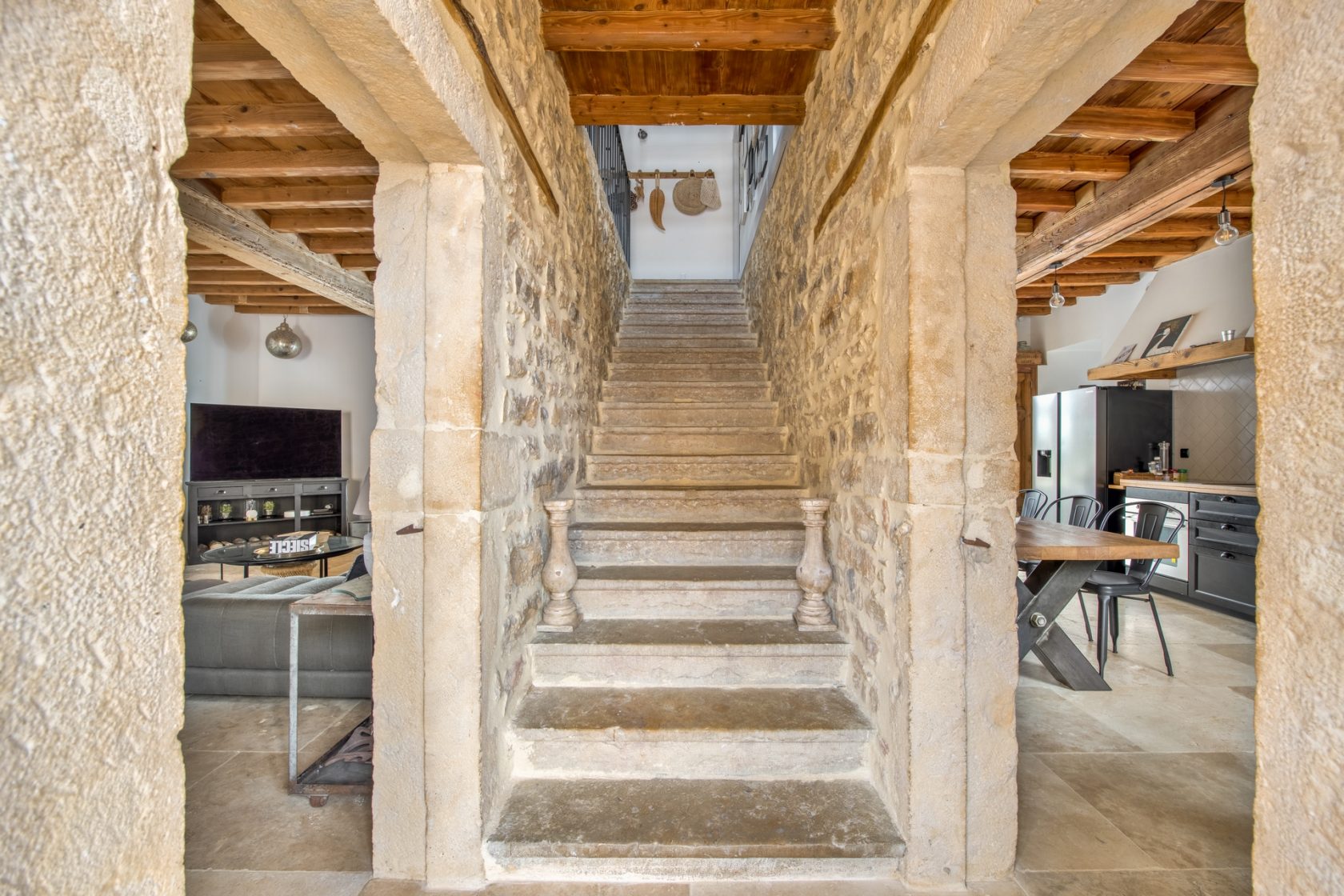 Stone house with converted outbuildings