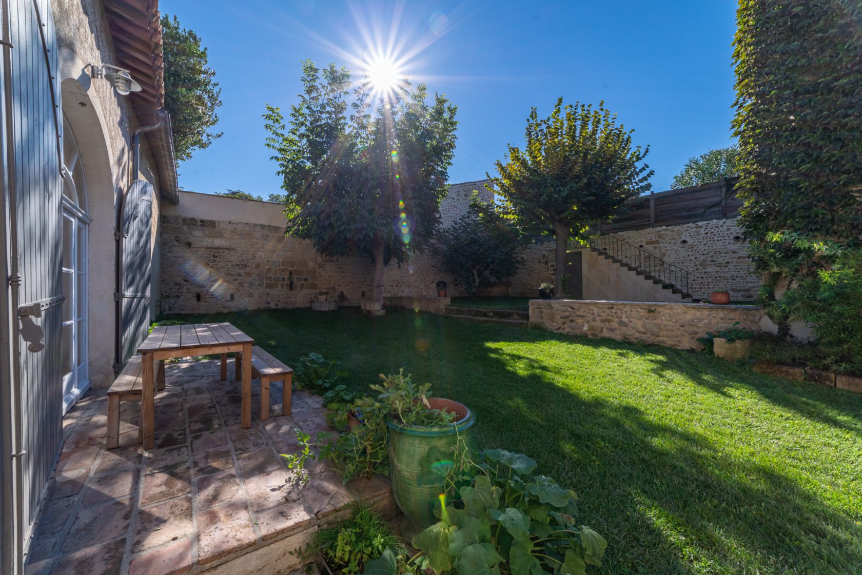 Renovated historic house with its intimate garden