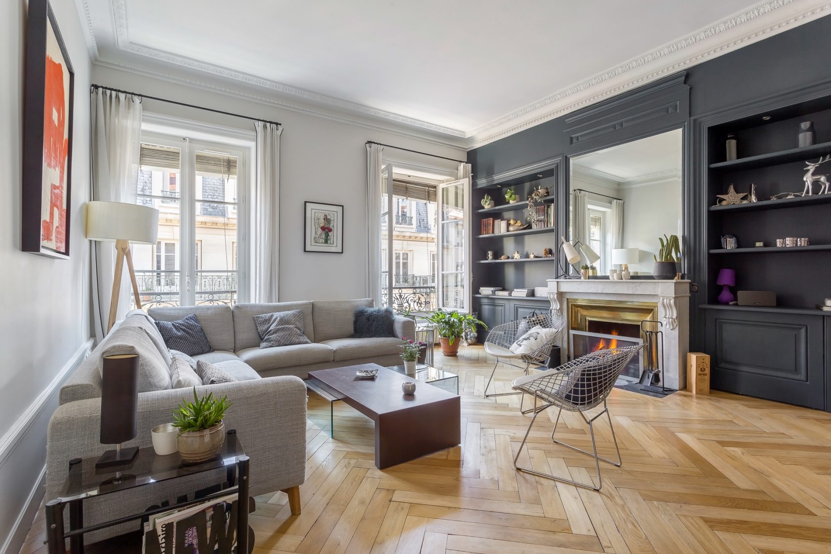 Appartement haussmannien rénové par architecte