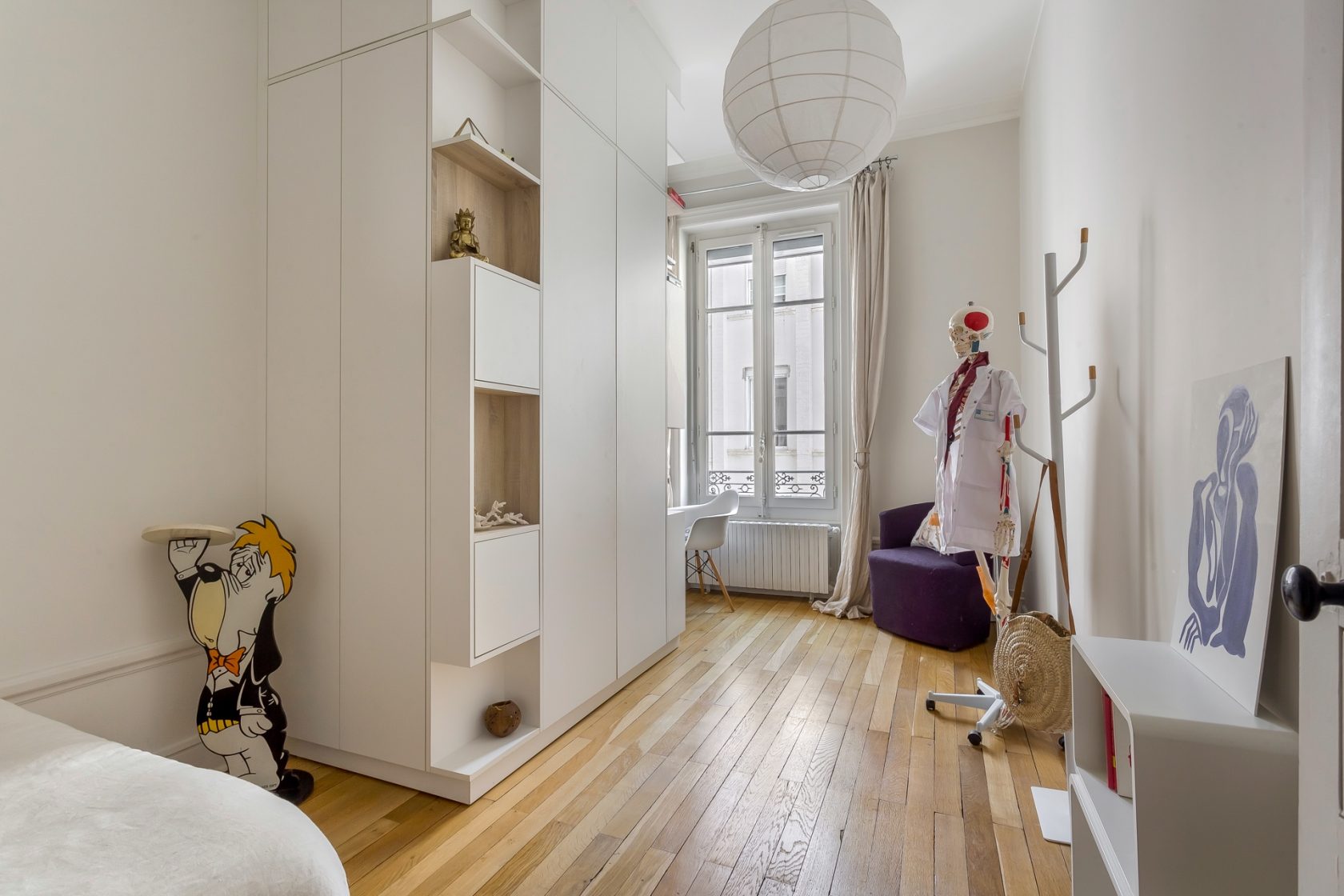 Appartement haussmannien rénové par architecte