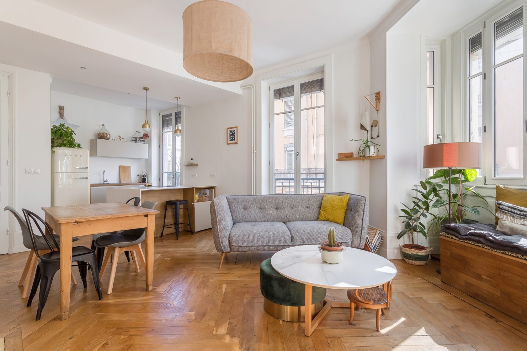 Architectural renovation with balcony