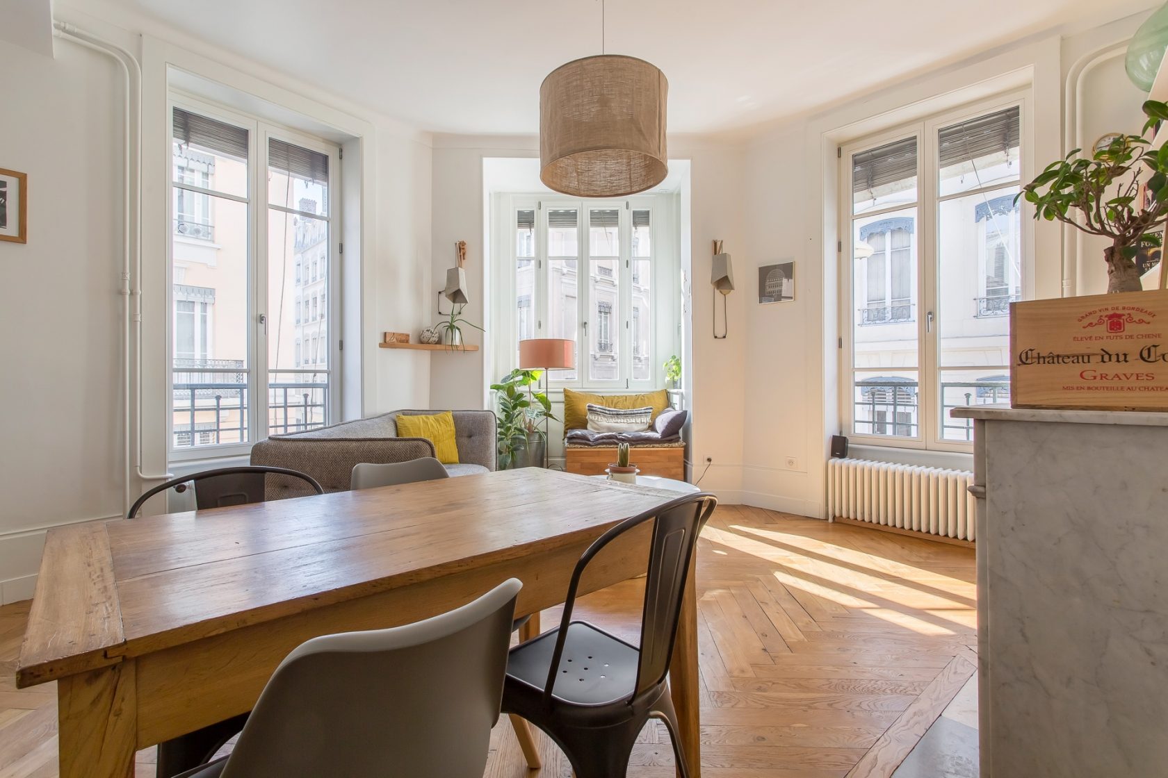 Architectural renovation with balcony