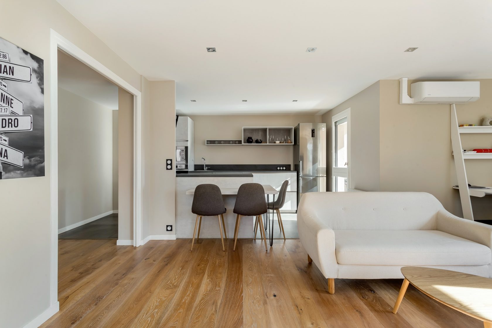 Contemporary apartment with balcony