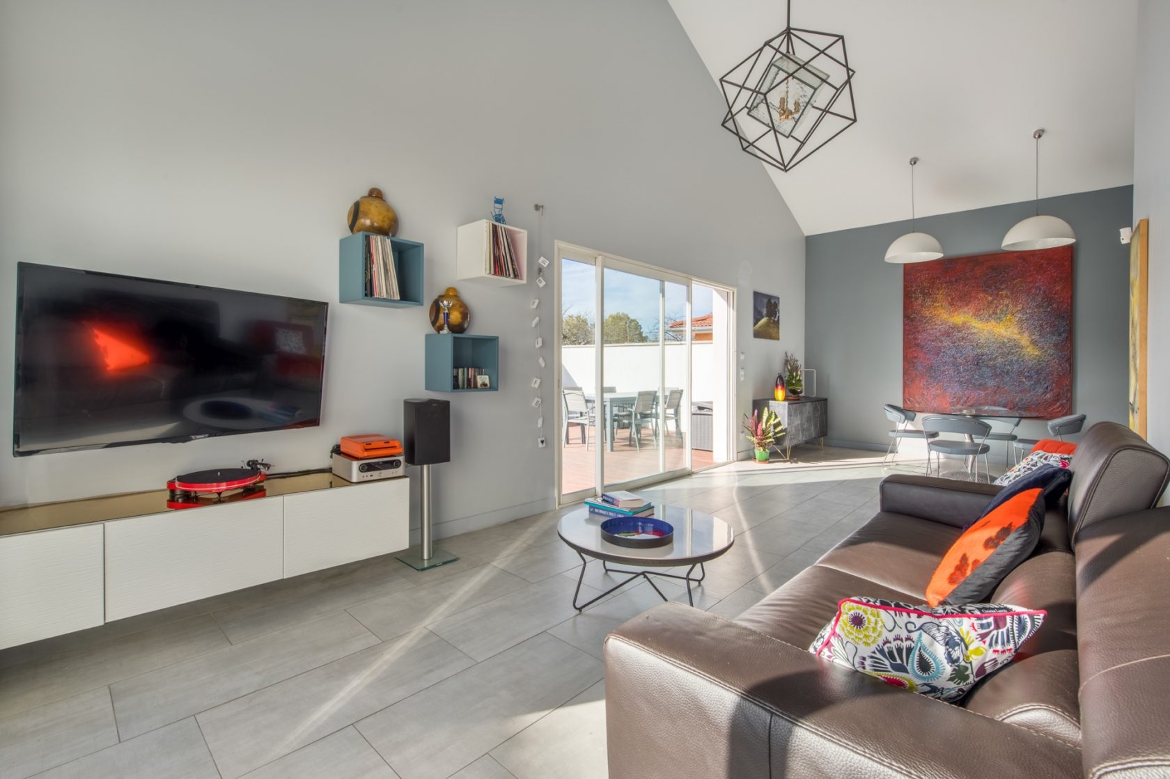Renovated house with contemporary extension