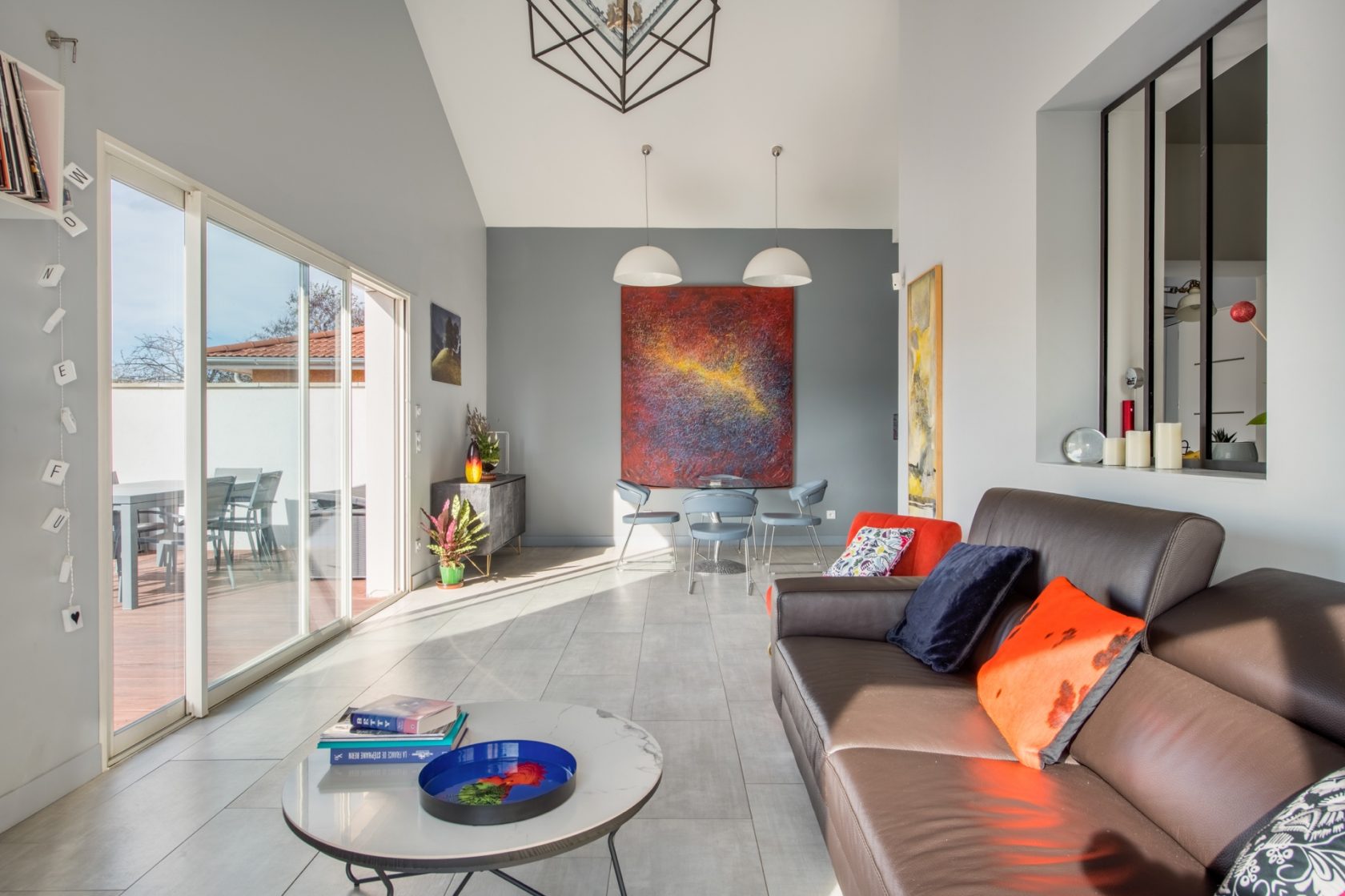Renovated house with contemporary extension