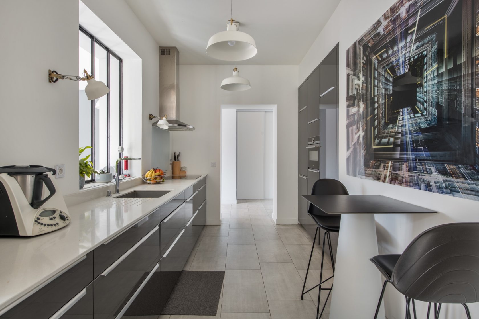 Renovated house with contemporary extension