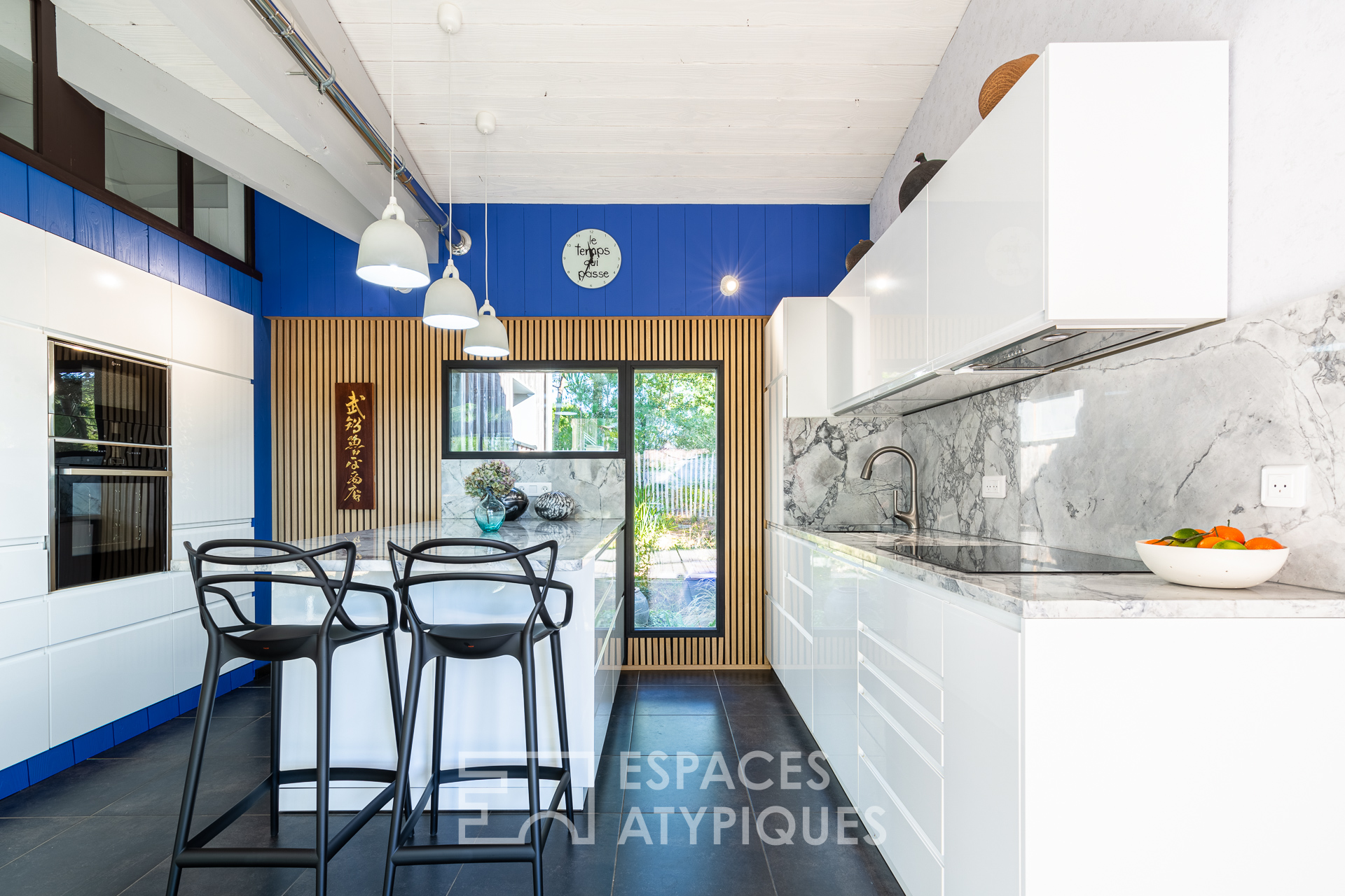 Maison de plage en ossature bois, les pieds dans le sable