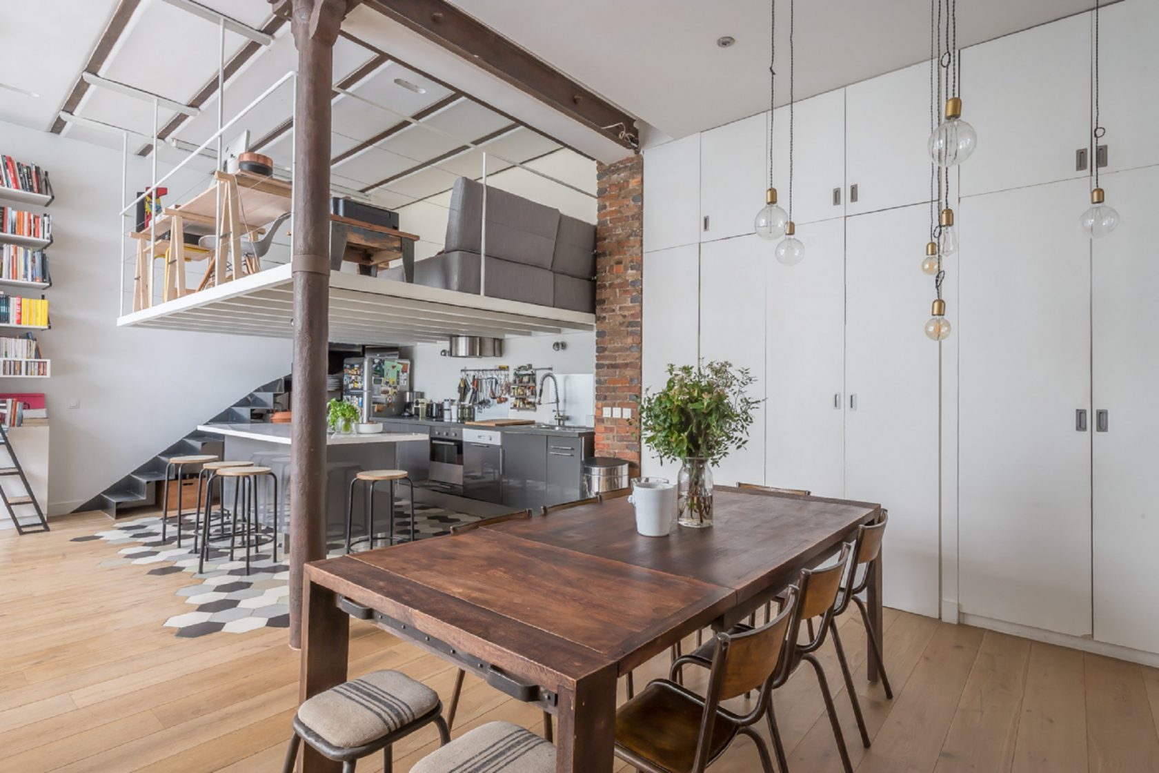 Loft house with terrace