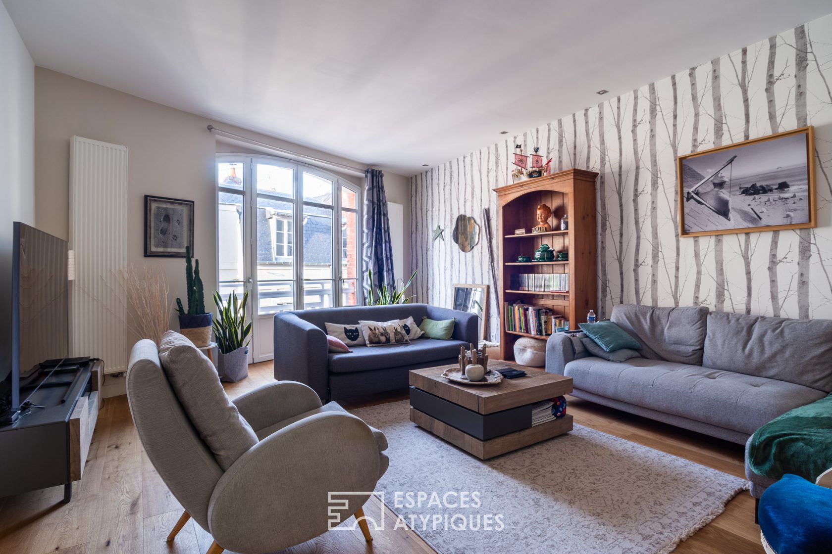 Renovated townhouse with garage in the heart of Trouville