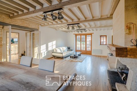 Old renovated farmhouse with garden & terrace near the Orne