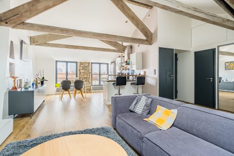 Attic top floor with view