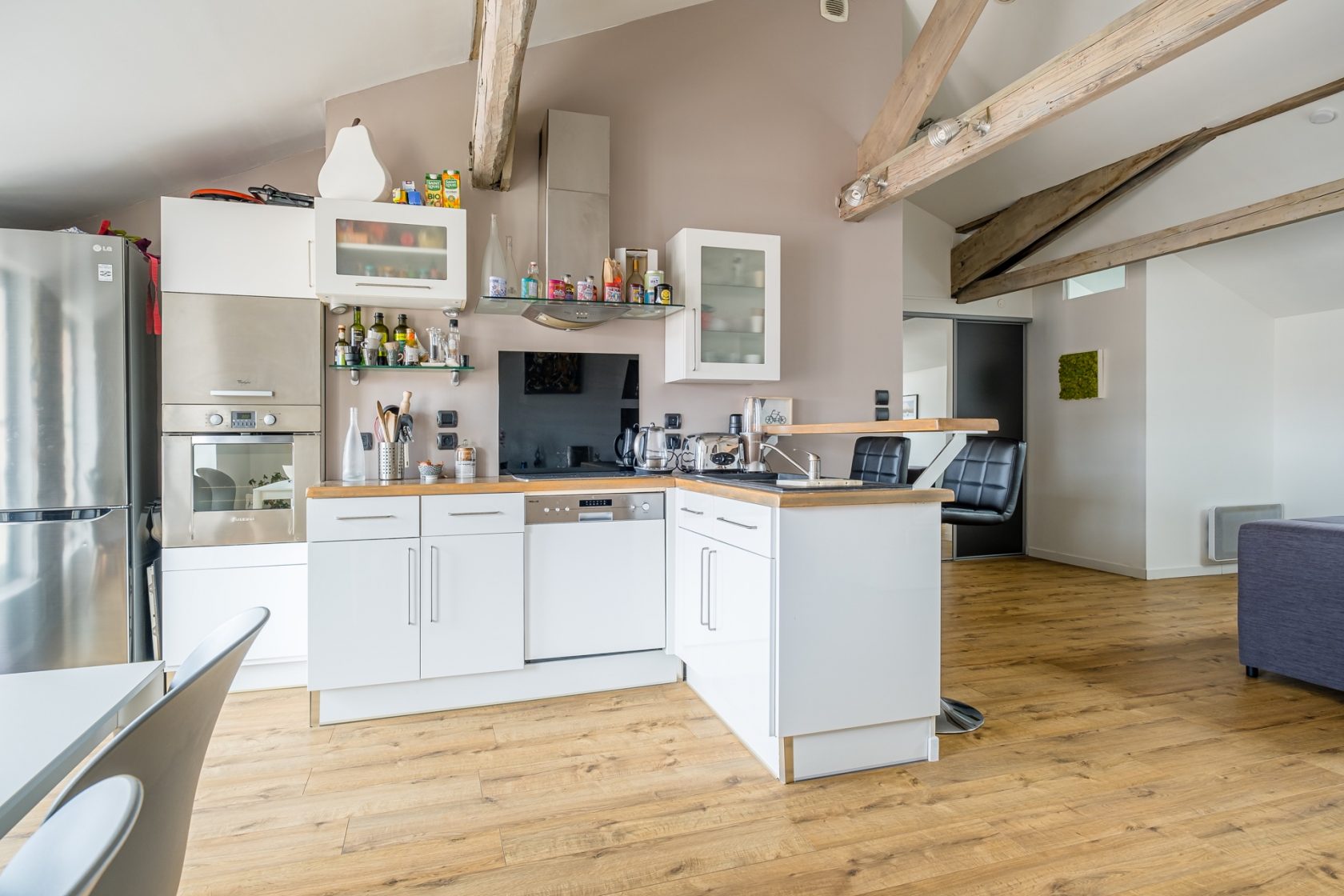 Attic top floor with view