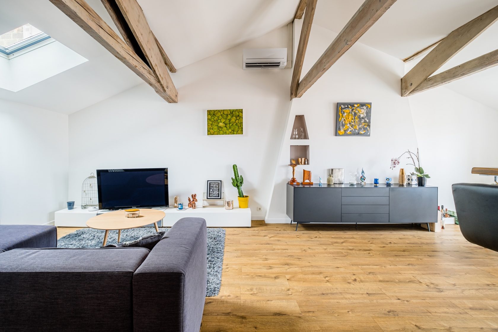 Attic top floor with view