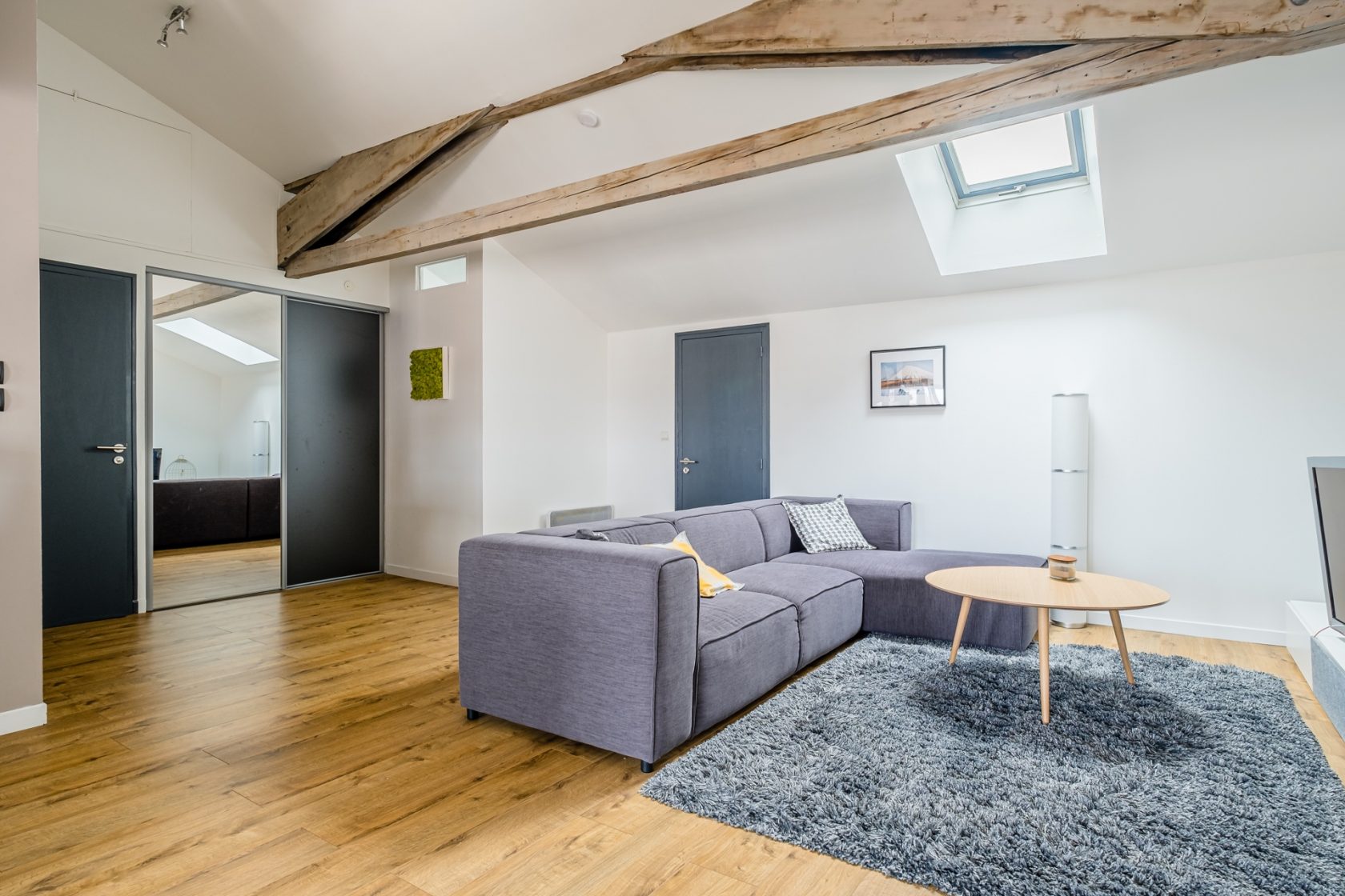 Attic top floor with view