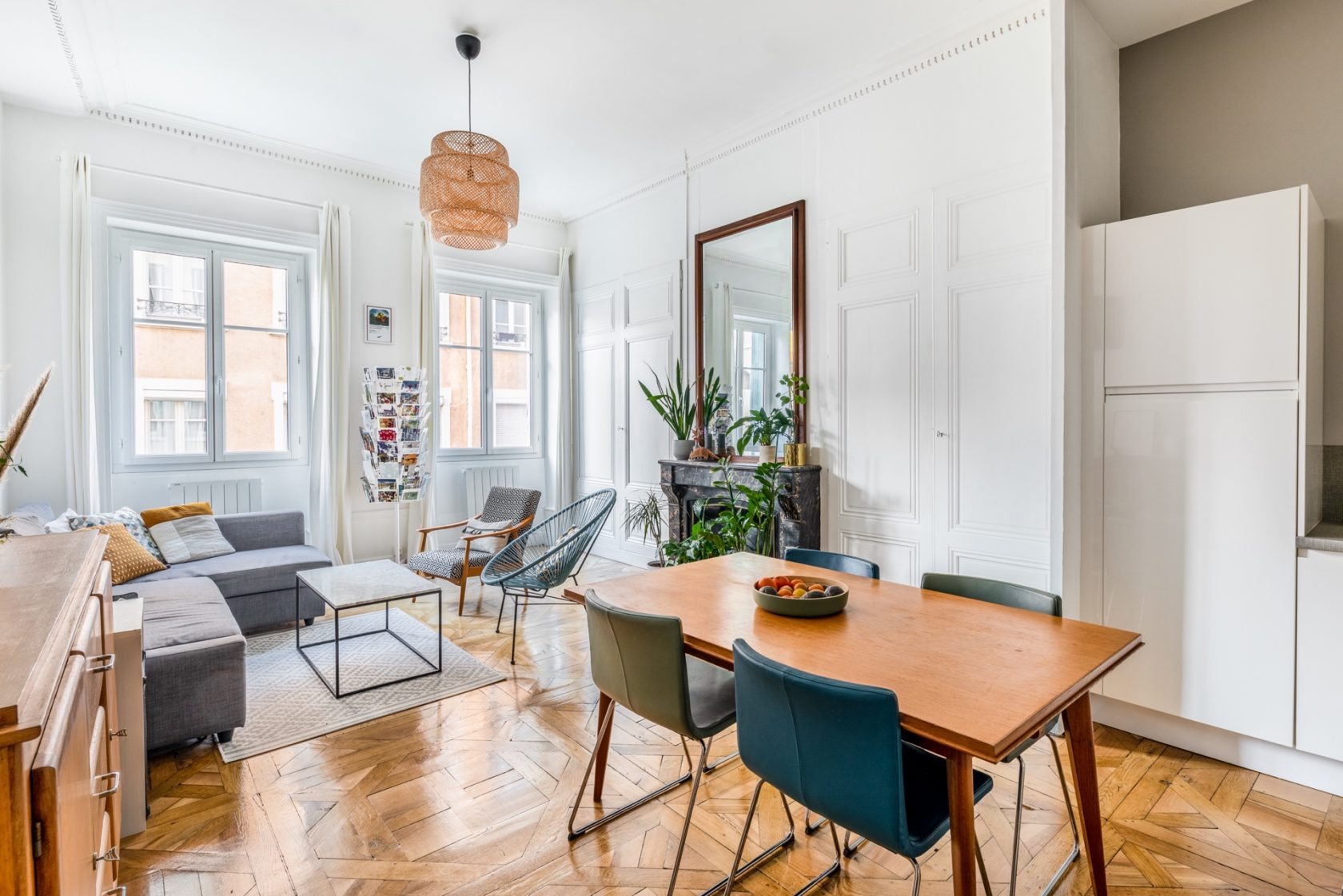 Old renovated contemporary