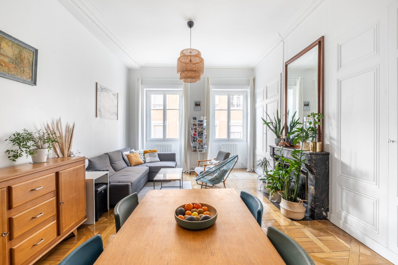 Old renovated contemporary