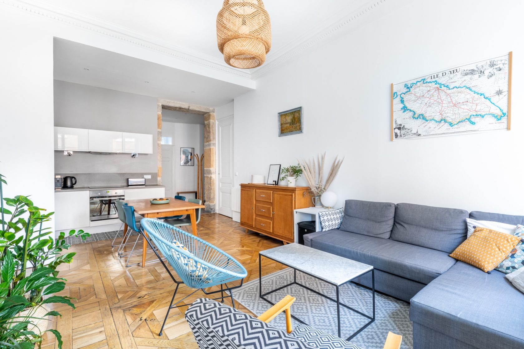 Old renovated contemporary
