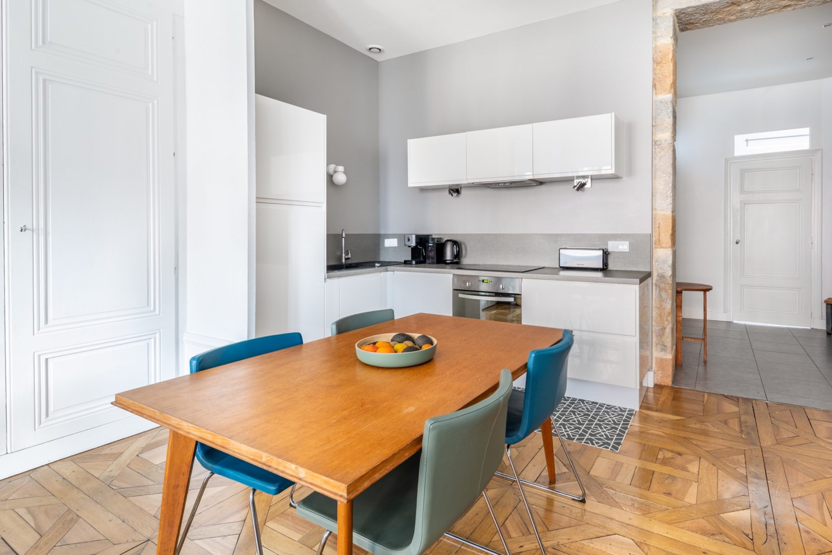 Old renovated contemporary