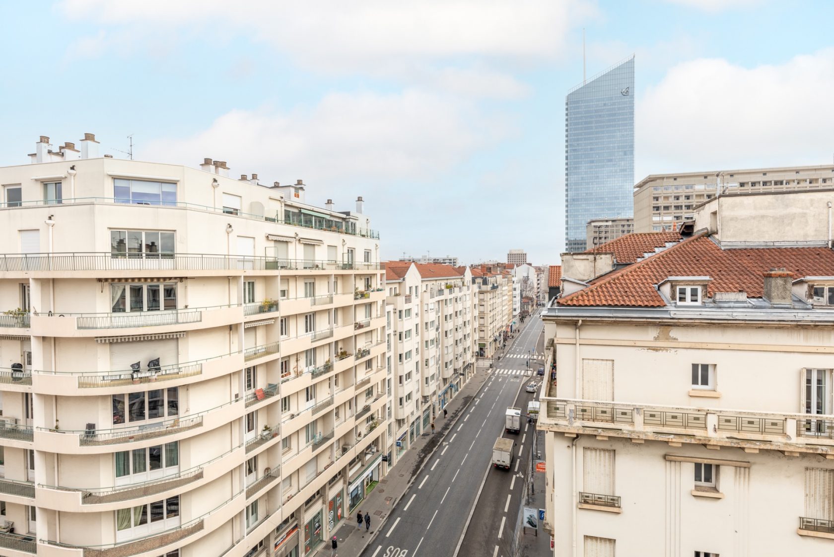 Top floor with terrace and view