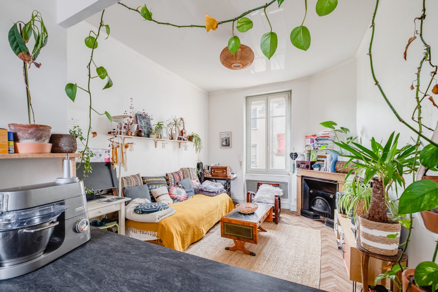 Old apartment with terrace in the heart of Montchat
