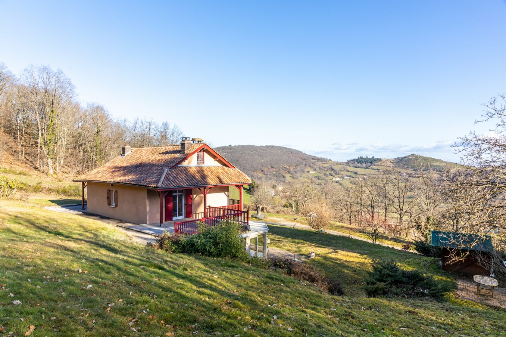 House in a bucolic setting