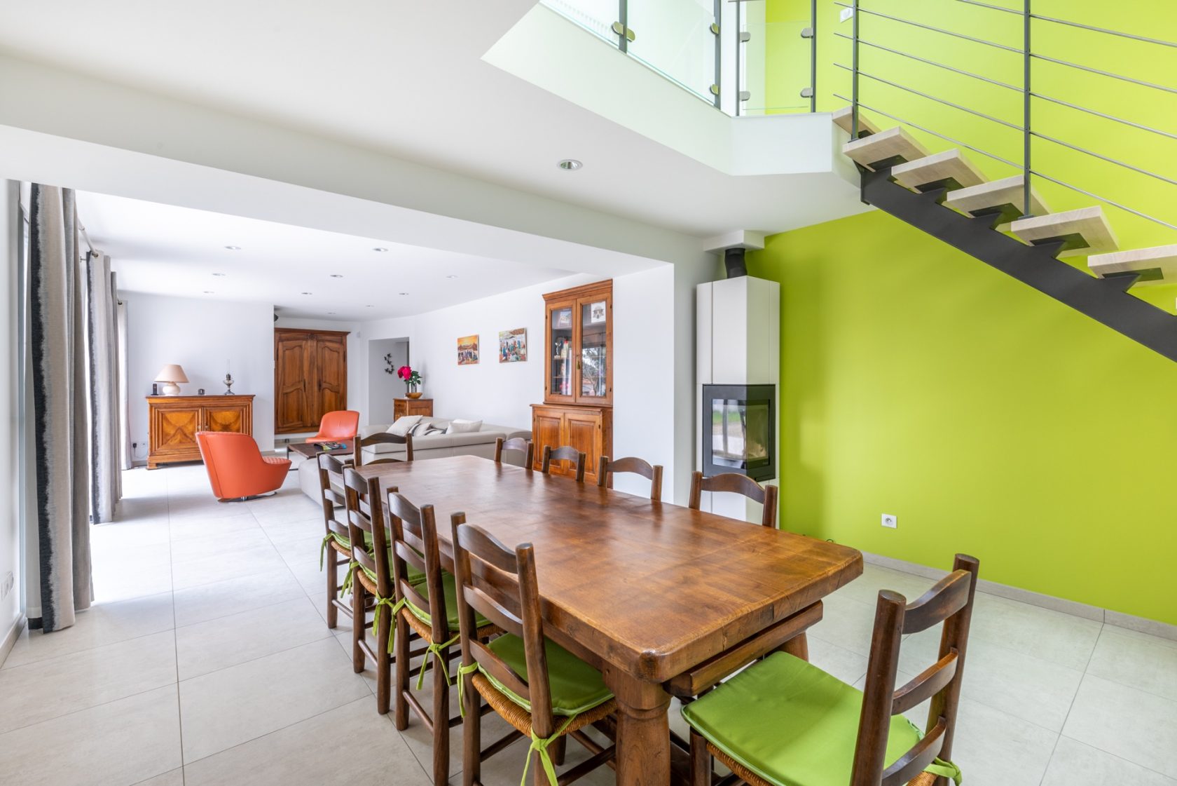 Renovated old house and its garden
