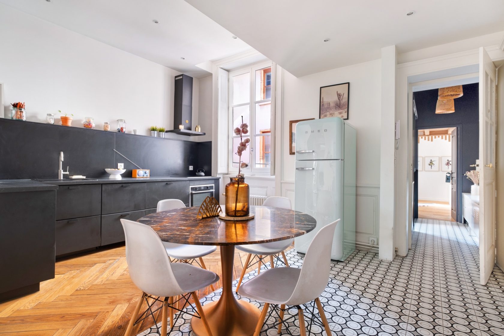 Appartement bourgeois rénové avec vue sur le Rhône