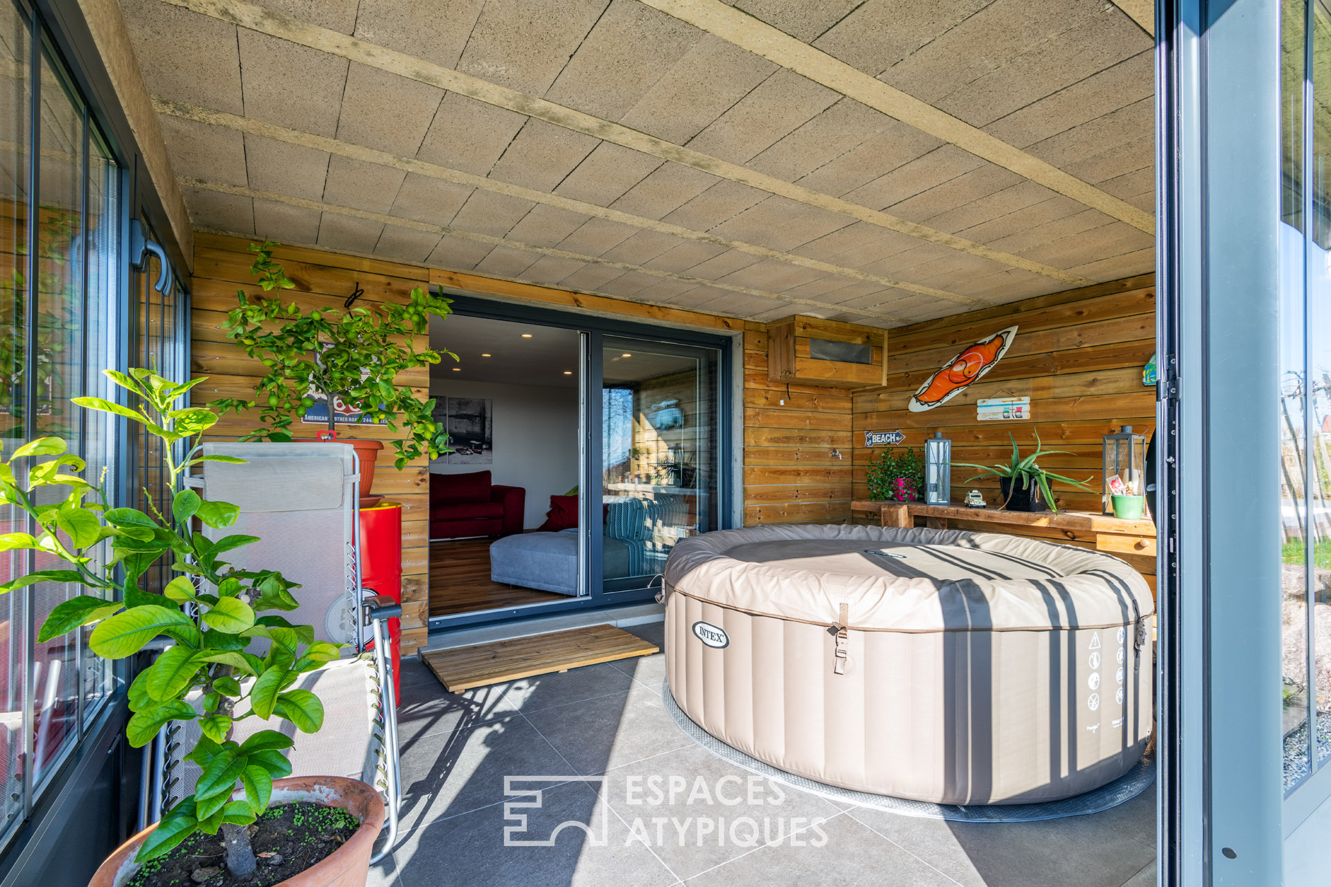 Maison contemporaine avec vue sur la plaine d’Alsace
