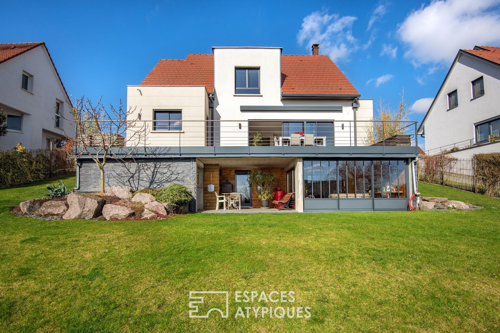 Maison contemporaine avec vue sur la plaine d’Alsace