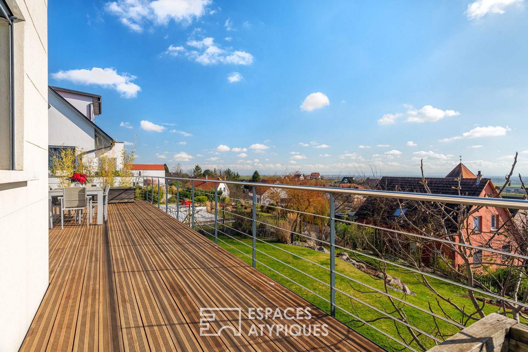 Maison contemporaine avec vue sur la plaine d’Alsace