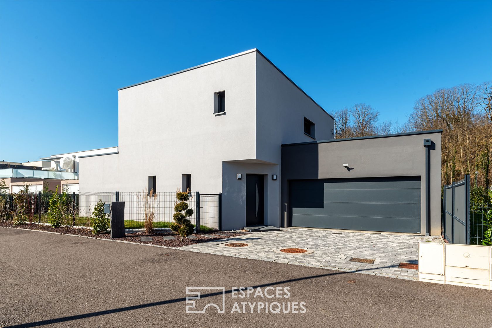 Contemporary house with clean lines