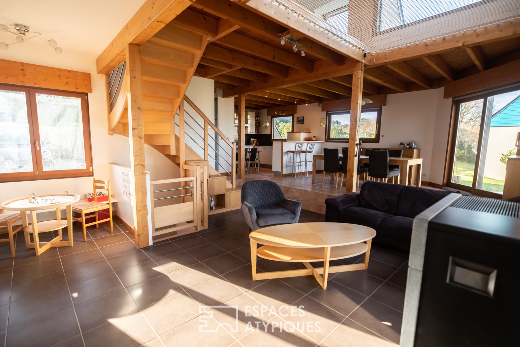 Maison familiale en vue mer