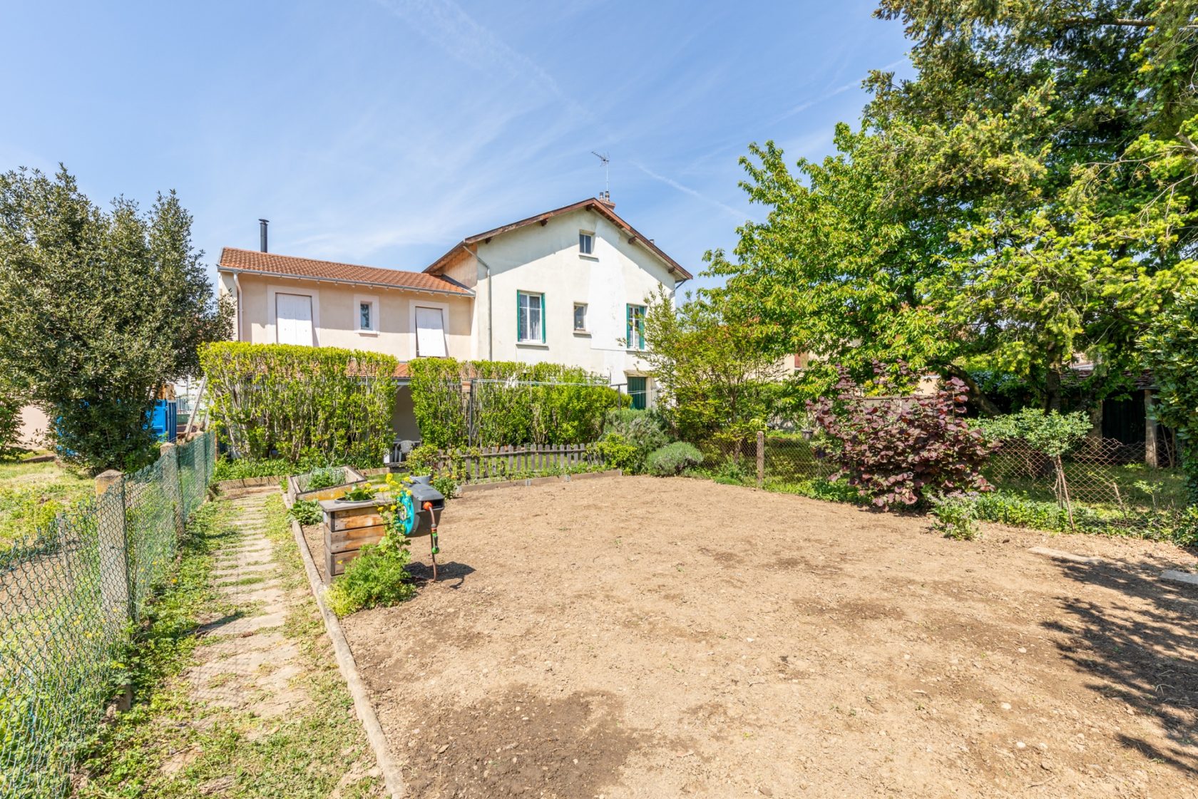 Renovated old house with garden
