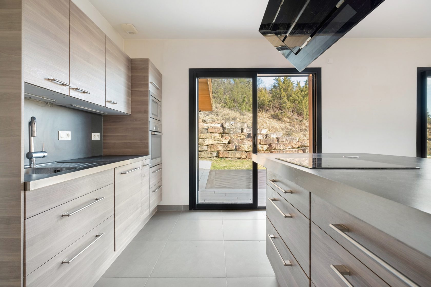 Maison contemporaine ossature bois de plain pied