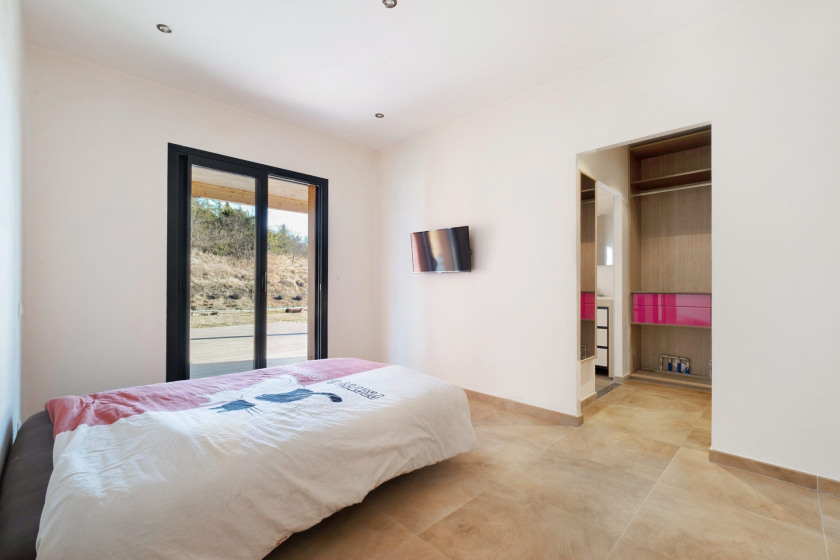 Maison contemporaine ossature bois de plain pied