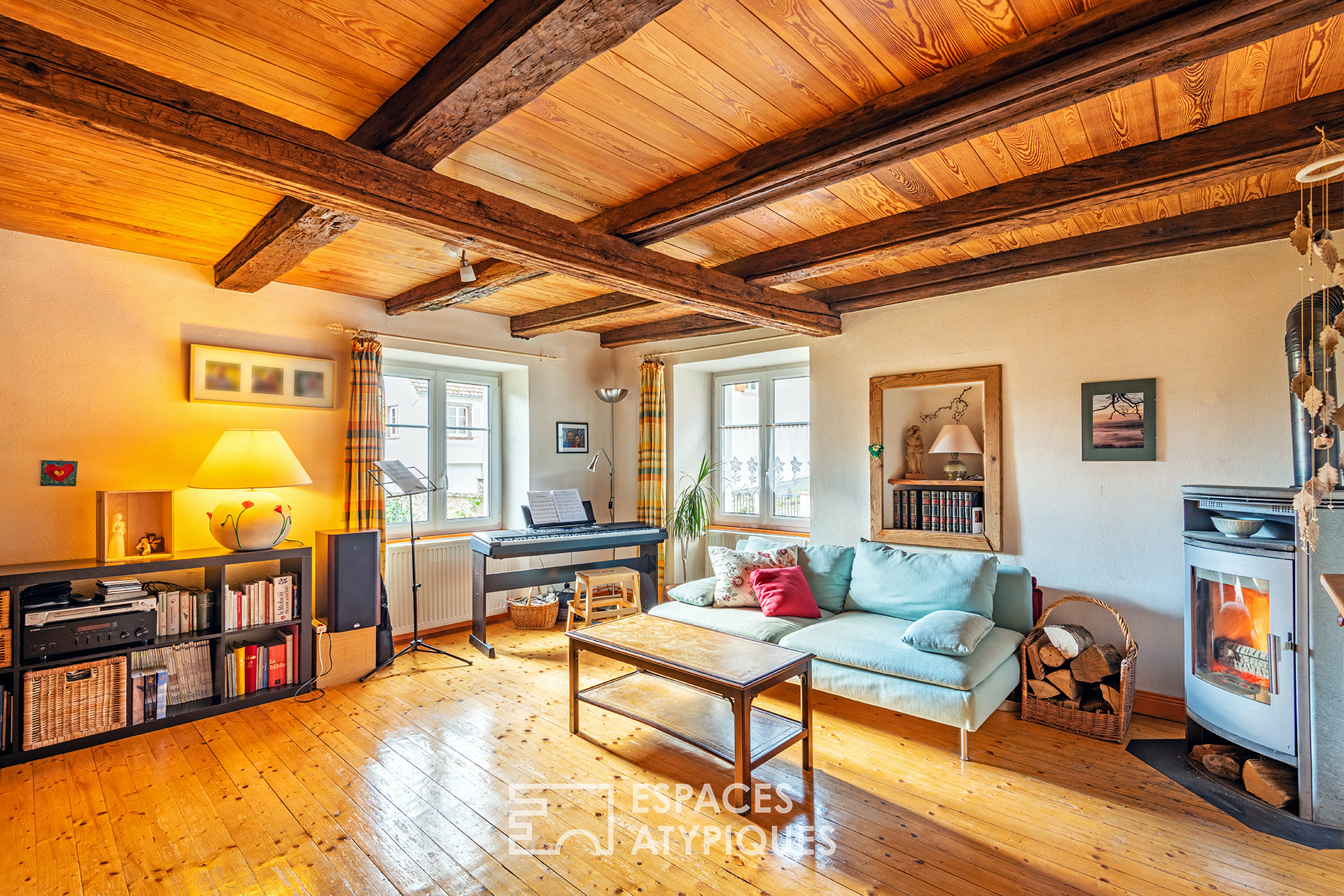 Renovated Alsatian house and its vast garden with orchard